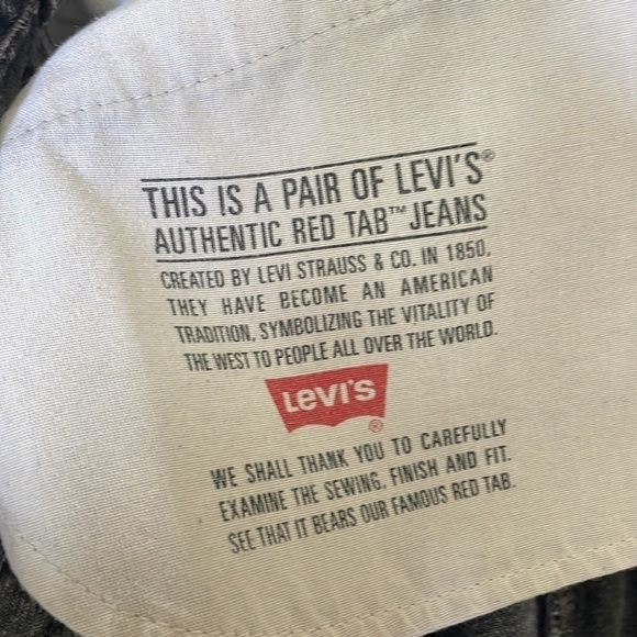 550 Levi's - Denim Vintage Cutoff Jean Shorts - Black - Size 10 - Picture 12 of 12